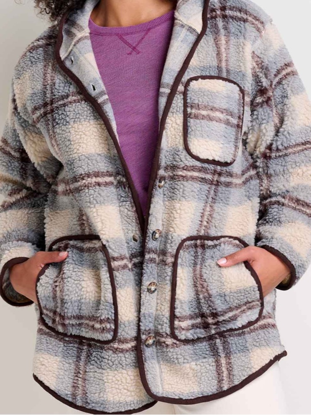 Toad&Co Sespe Barn Jacket Light Ash Plaid / XS New with tags NWT - Picture 8 of 10